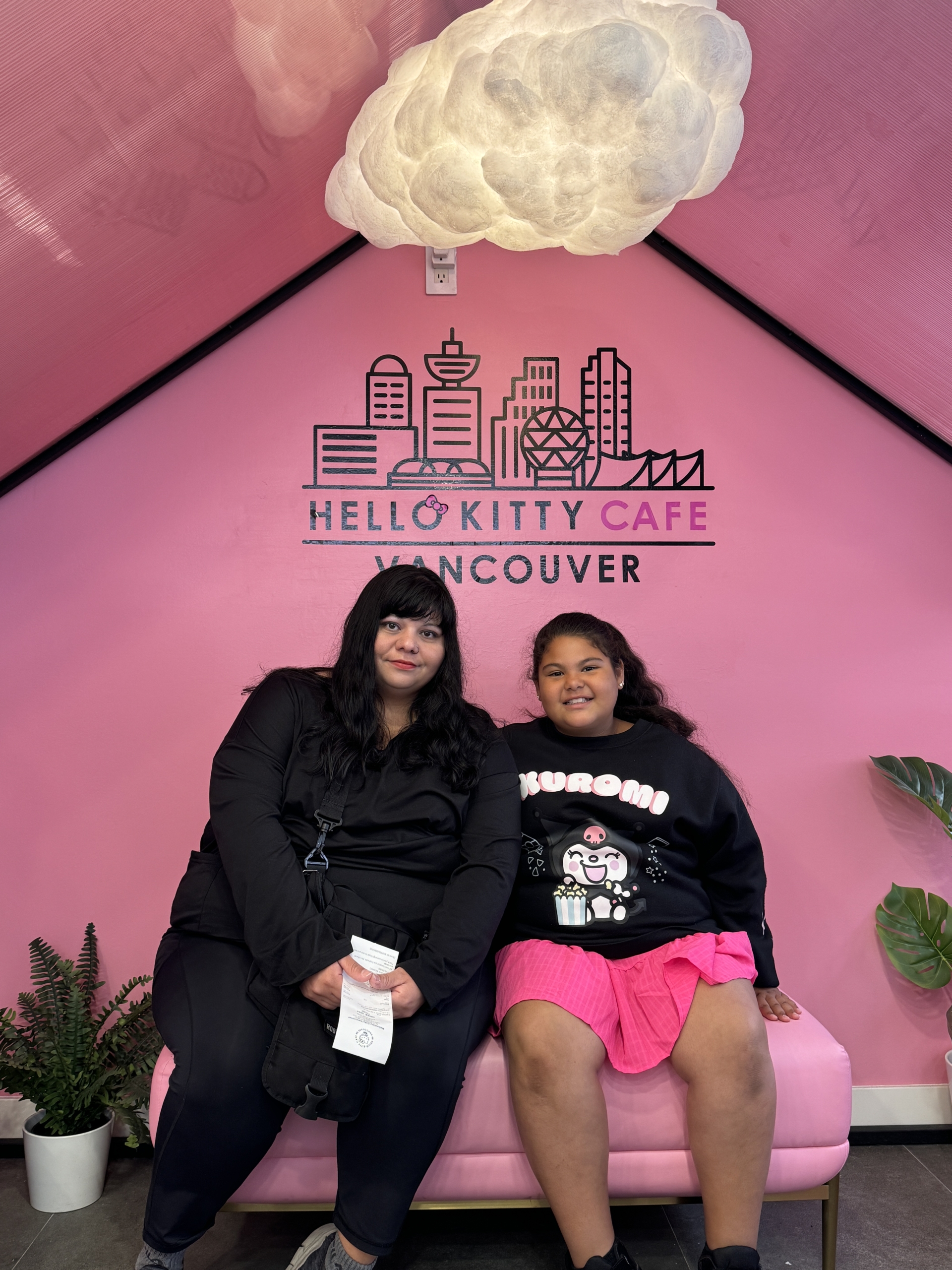 Ilse & her daughter Zoey at Hello Kitty Cafe in Vancouver