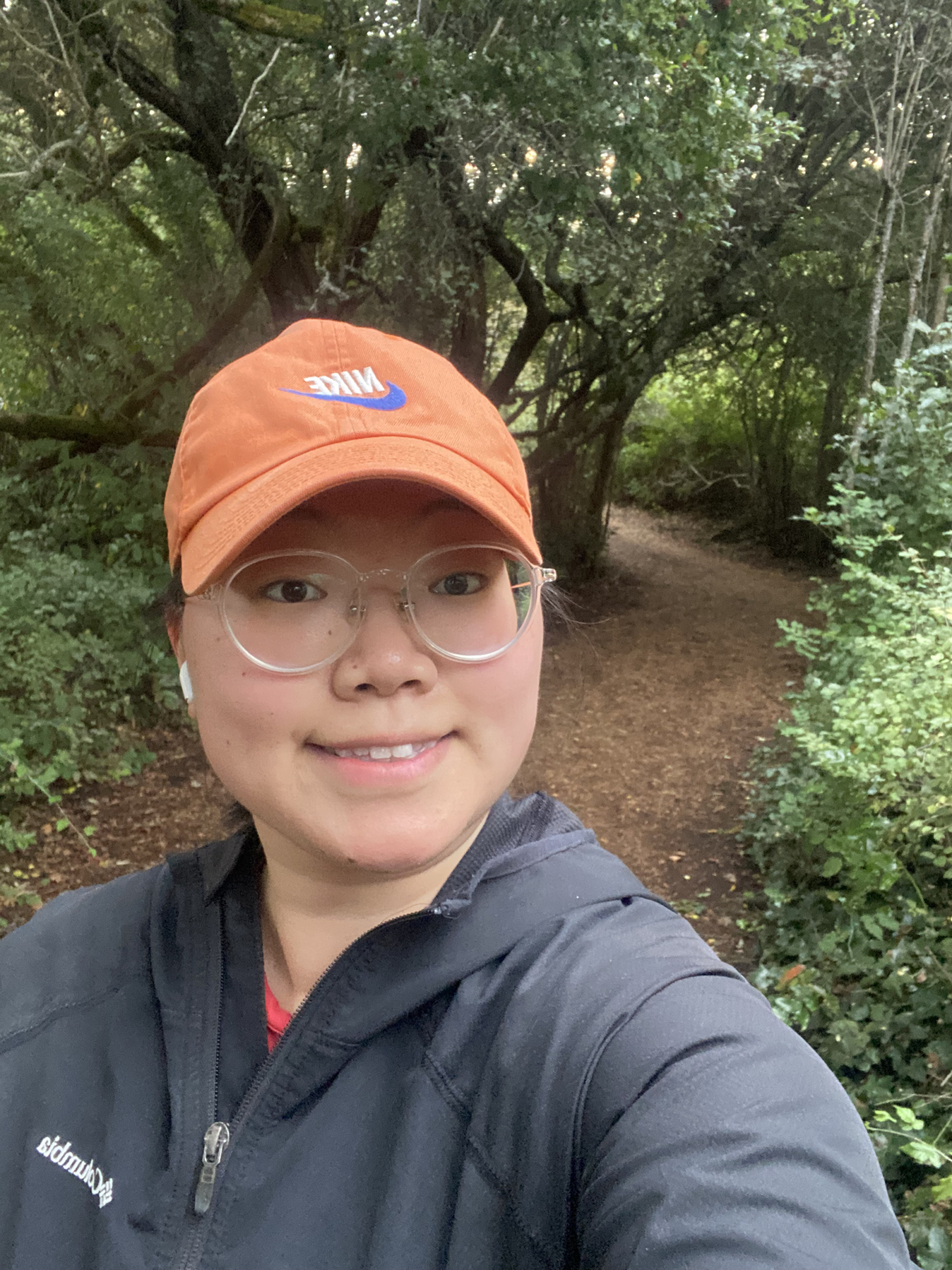 Esther Jang, scholarship recipient, going for a run