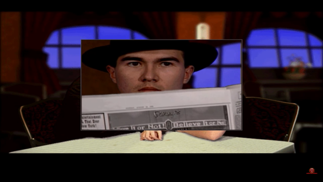 A Screenshot from the game Ripley's Believe It Or Not: Riddle of Master Lu, featuring Matt Landers