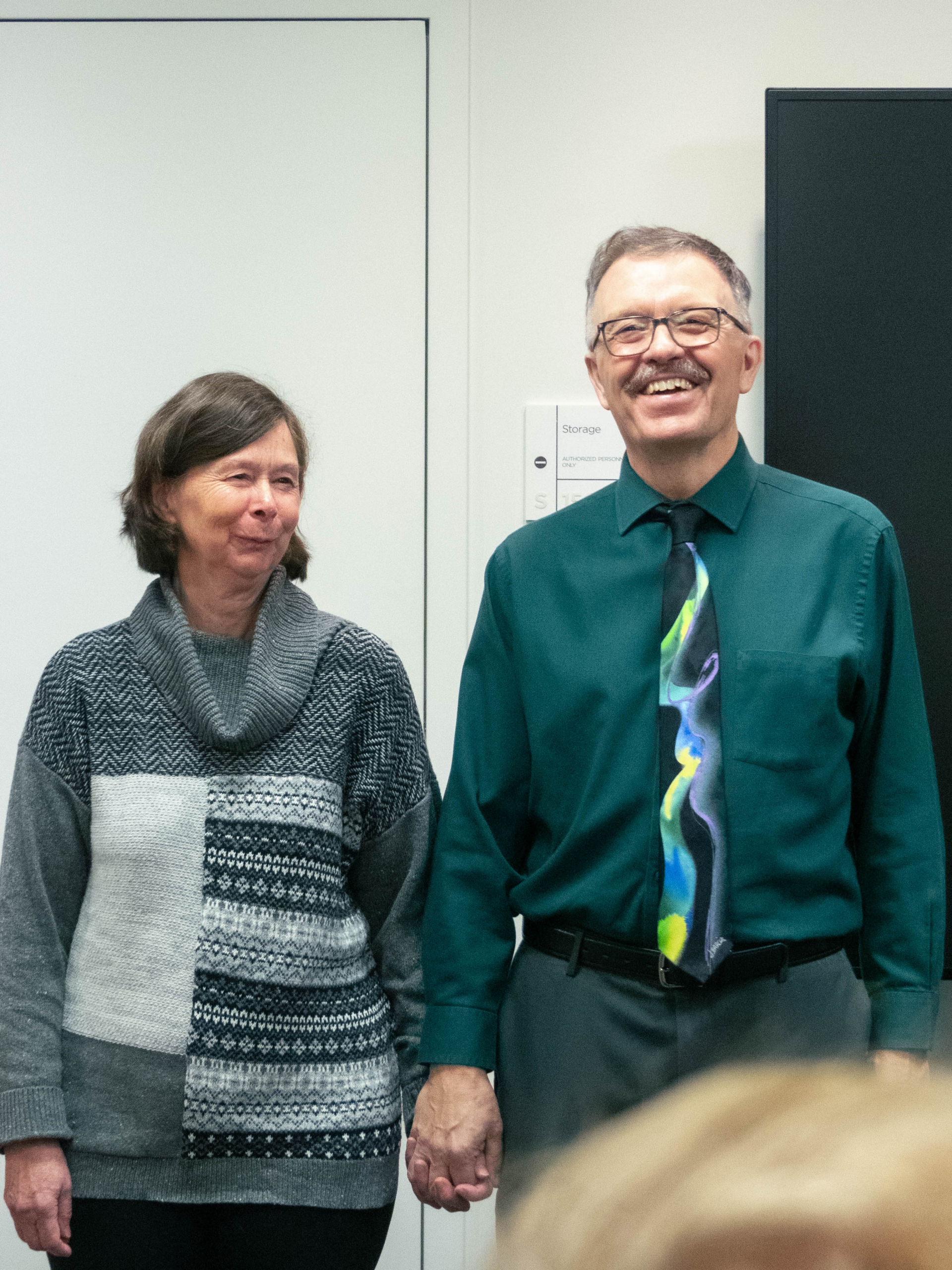 Michael Bohones & his wife at an event honouring his caregivers, hosted at Royal Jubilee Hospital (RJH)